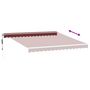 Voir la diapositive 5 : VIDAXL Auvent retractable automatique bordeaux 400x300 cm