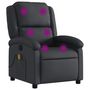 Voir la diapositive 2 : VIDAXL Fauteuil de massage inclinable noir cuir veritable