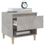 Voir la diapositive 4 : VIDAXL Table de chevet Gris beton 50x46x50 cm Bois d'ingenierie