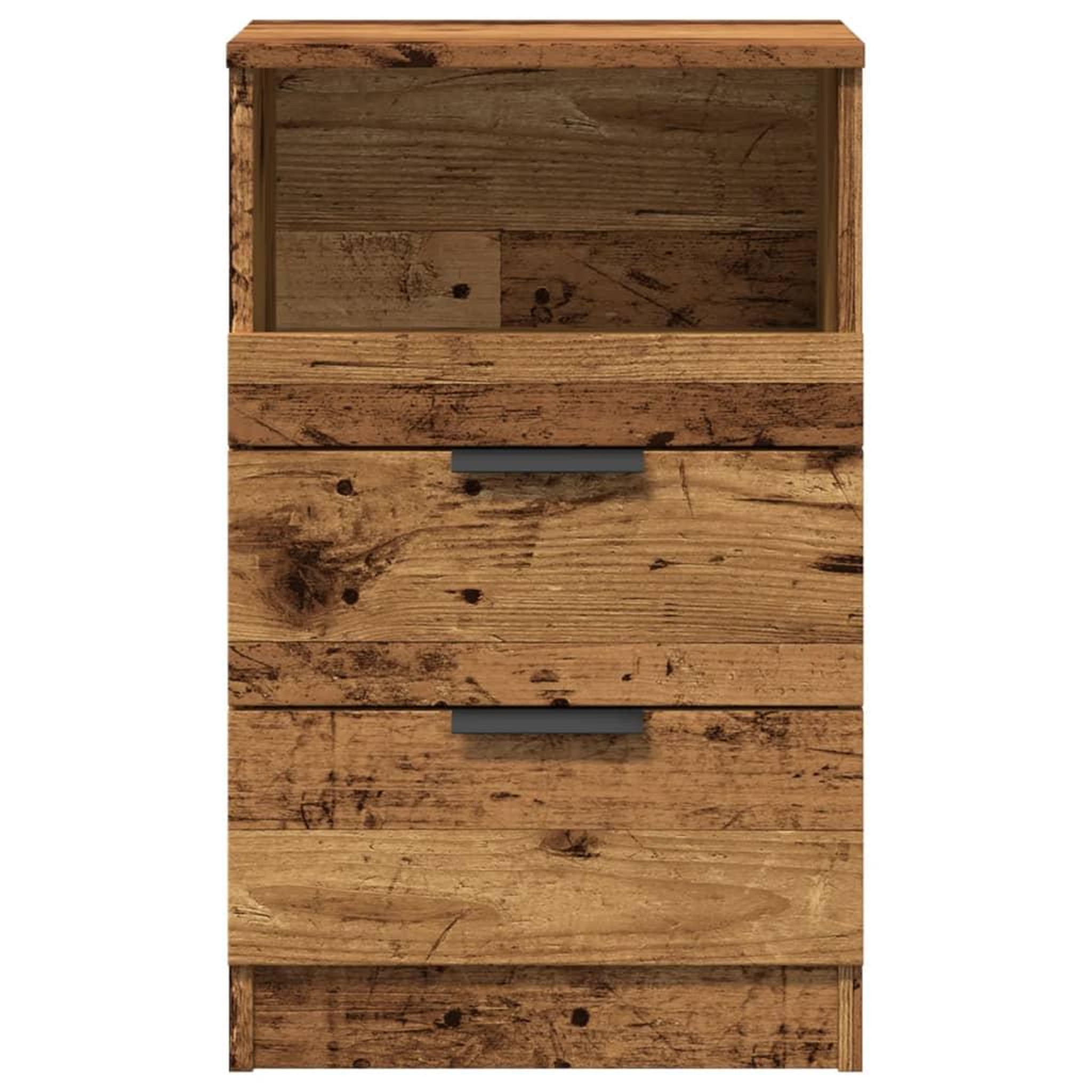 Voir la diapositive 5 : VIDAXL Table de chevet vieux bois 40x36x65 cm bois d'ingenierie
