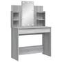 Voir la diapositive 3 : VIDAXL Coiffeuse avec lumieres LED sonoma gris 96x40x142 cm