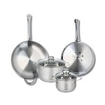 ELO Ensemble de 2 Poêles de cuisson 28 et 32 cm et 2 faitouts 16 et 20 cm Elo Profi Brillant