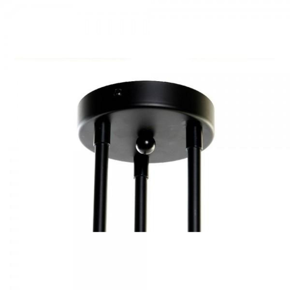 MARKET24 Suspension DKD Home Decor Blanc Noir Métal Verre 220 V 50 W (61 x 58 x 46 cm)