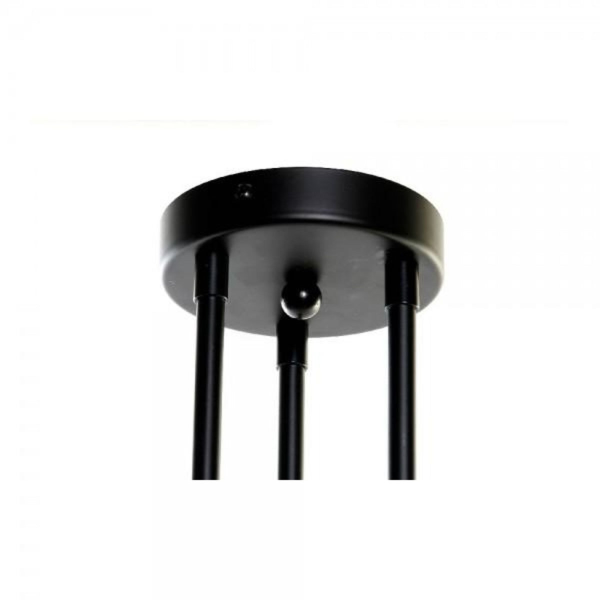 MARKET24 Suspension DKD Home Decor Blanc Noir Métal Verre 220 V 50 W (61 x 58 x 46 cm)