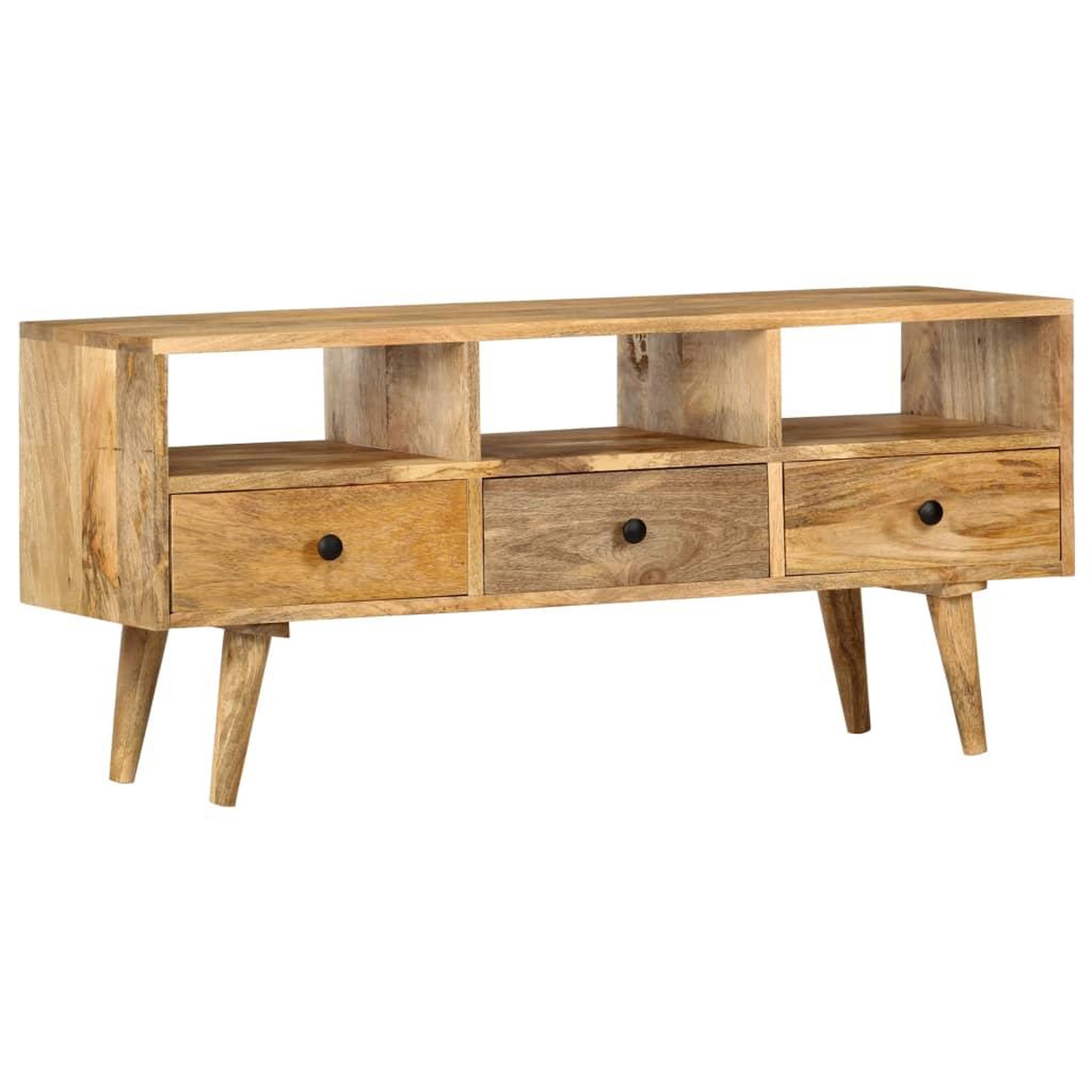 Voir la diapositive 1 : VIDAXL Meuble TV 110x36x50 cm Bois massif de manguier