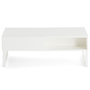 Voir la diapositive 3 : BEST MOBILIER Sofia - table basse - blanc mat - 1 niche - 110 cm