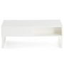 Voir la diapositive 3 : BEST MOBILIER Sofia - table basse - blanc mat - 1 niche - 110 cm