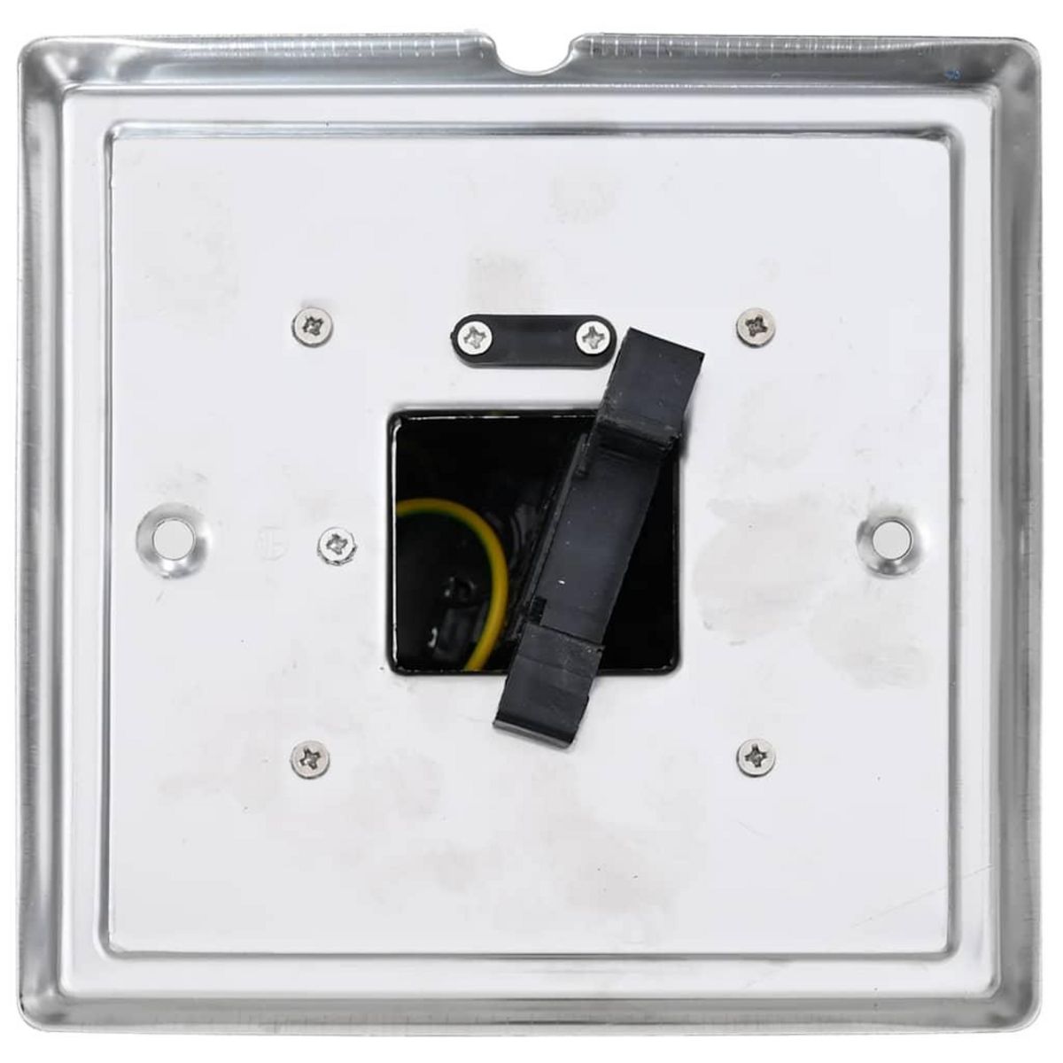 VIDAXL Pilier de prise de jardin avec minuterie Acier inoxydable