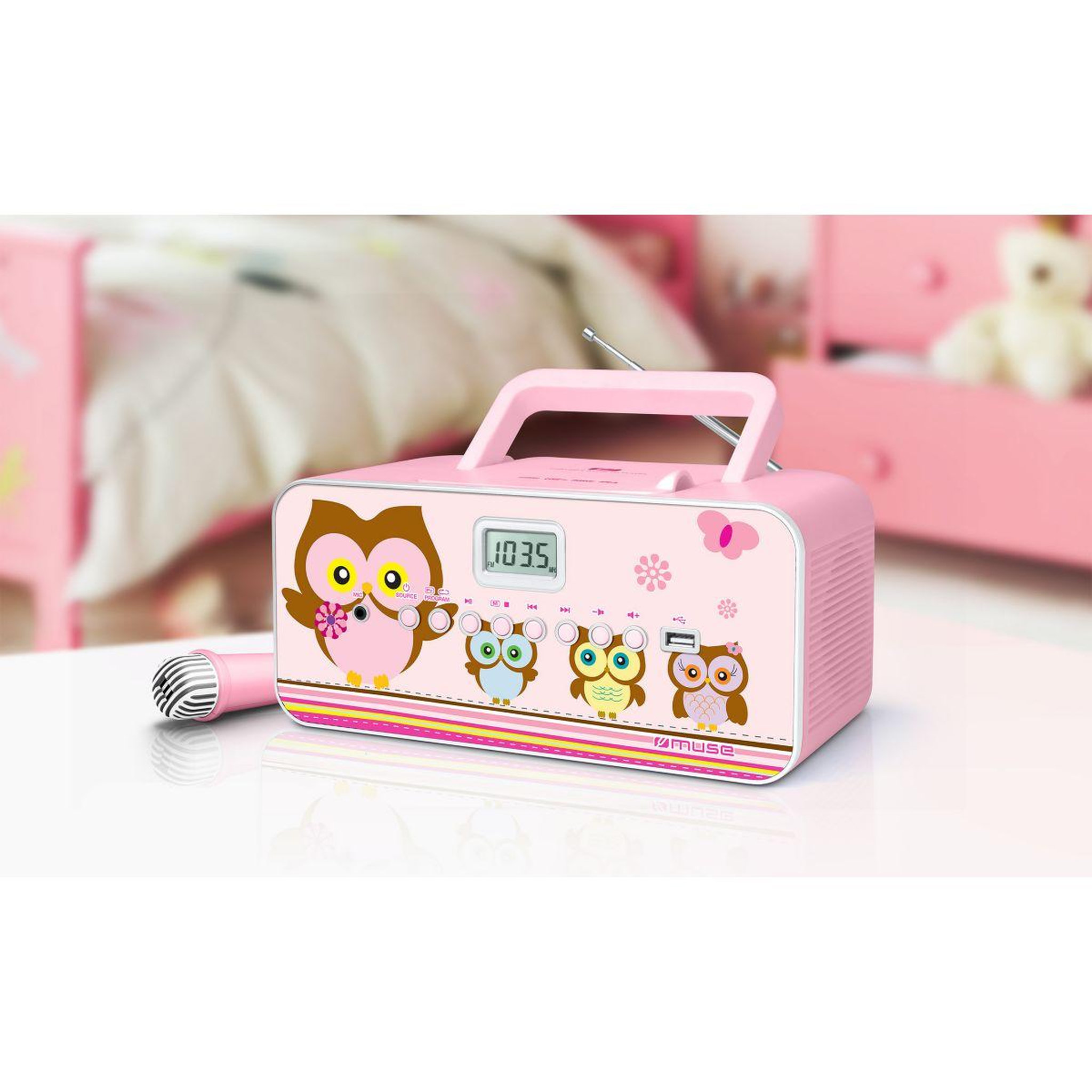 Voir la diapositive 4 : Muse Lecteur CD M-29 KP rose
