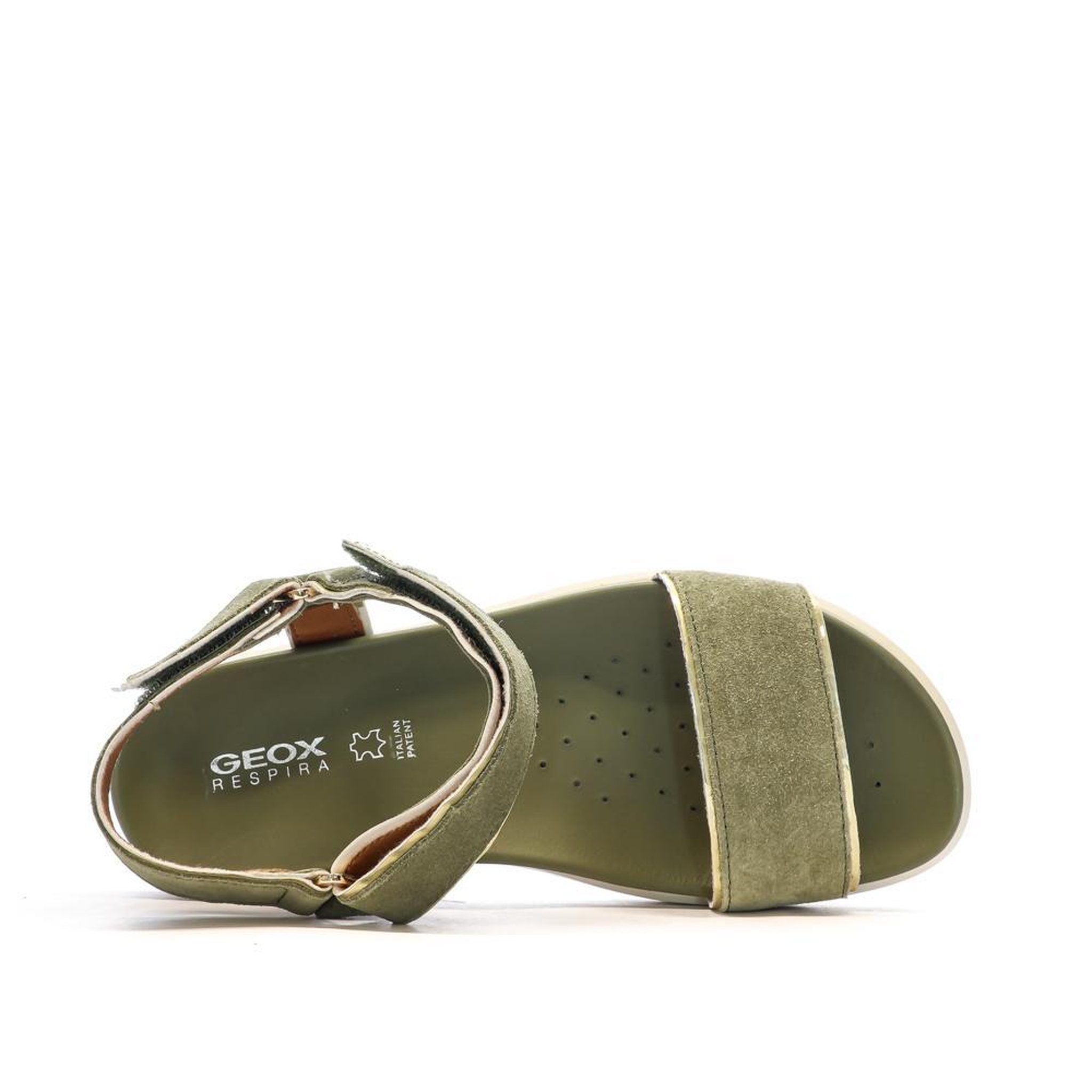 Voir la diapositive 4 : GEOX Sandales kaki femme geox xand