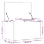 Voir la diapositive 6 : VIDAXL Boîte de rangement chene marron 60x35x35 cm bois d'ingenierie