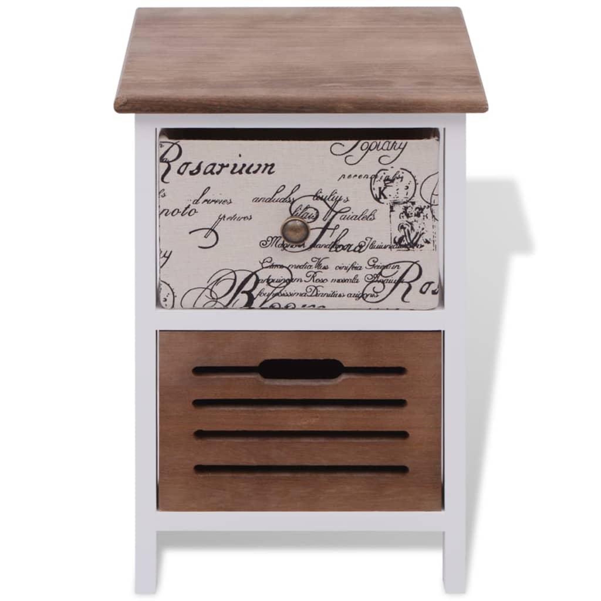Voir la diapositive 3 : VIDAXL Table de chevet 2 pcs Bois