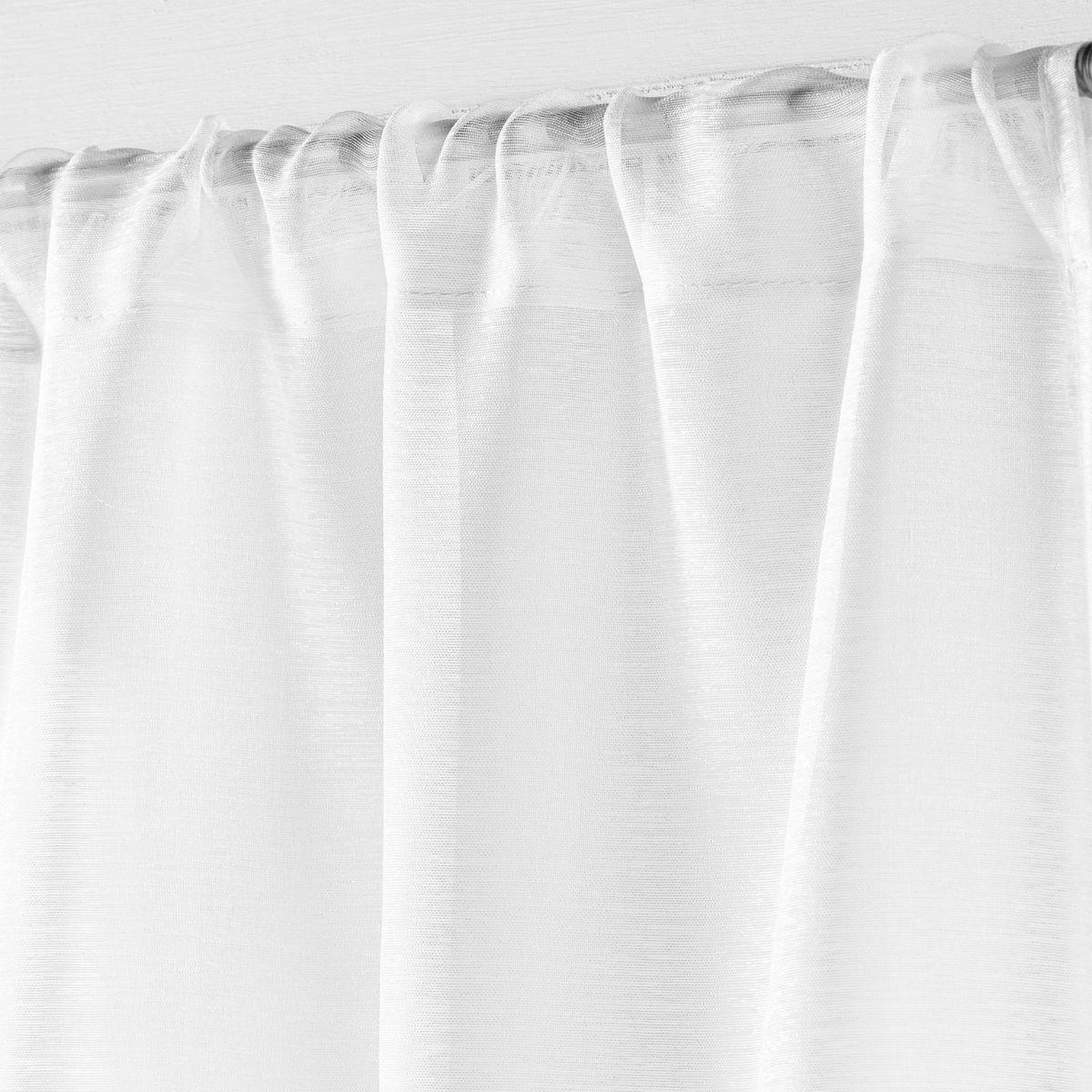 Voir la diapositive 2 : Douceur d'Intérieur Paire de voilages  lisséa  70x200cm blanc