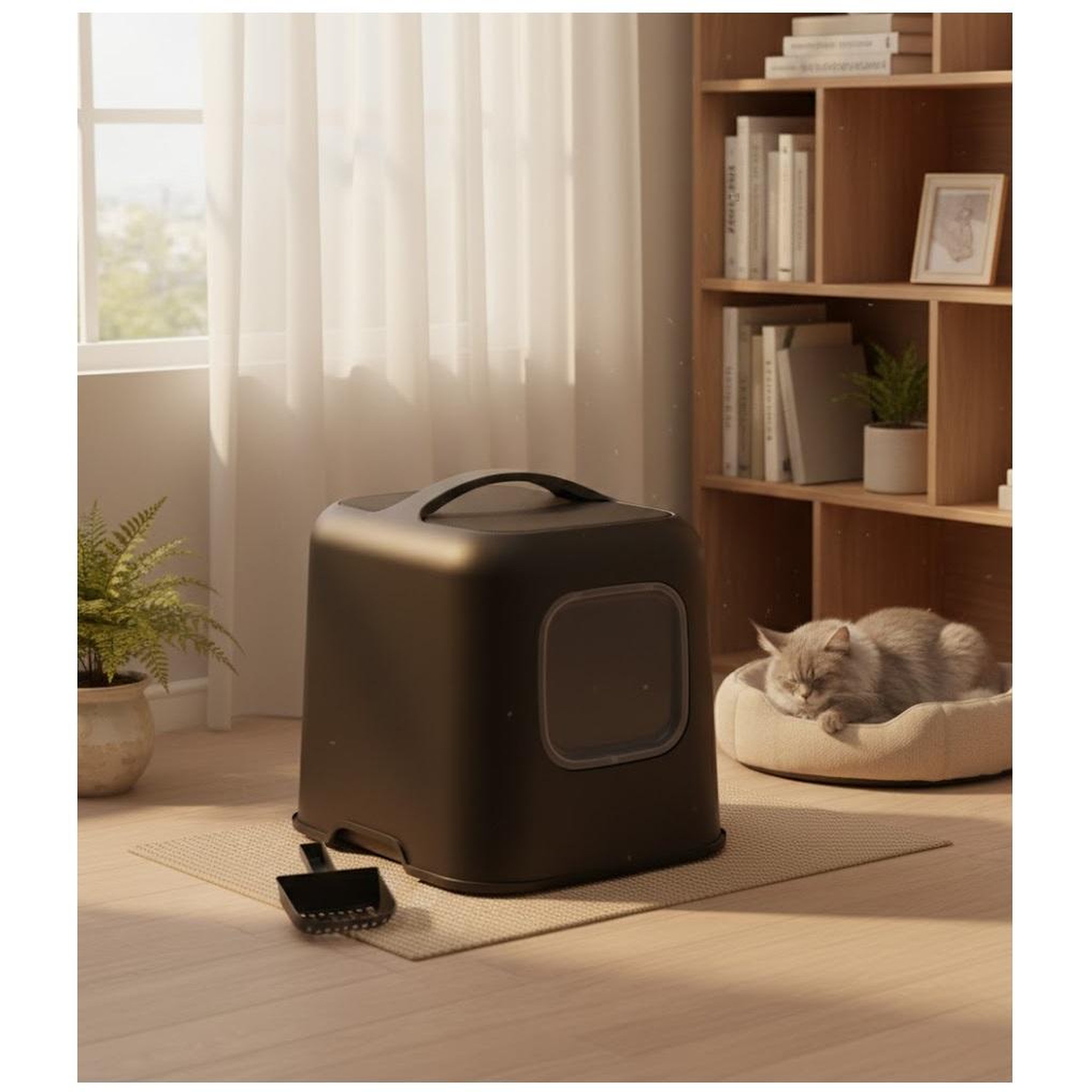 Voir la diapositive 2 : Eden Maison de toilette pour chat trudy