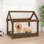 Voir la diapositive 1 : VIDAXL Lit pour chien Marron miel 81x60x70 cm Bois de pin solide