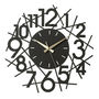 Voir la diapositive 1 : Paris Prix Horloge Murale en Métal  Chiffres  48cm Noir