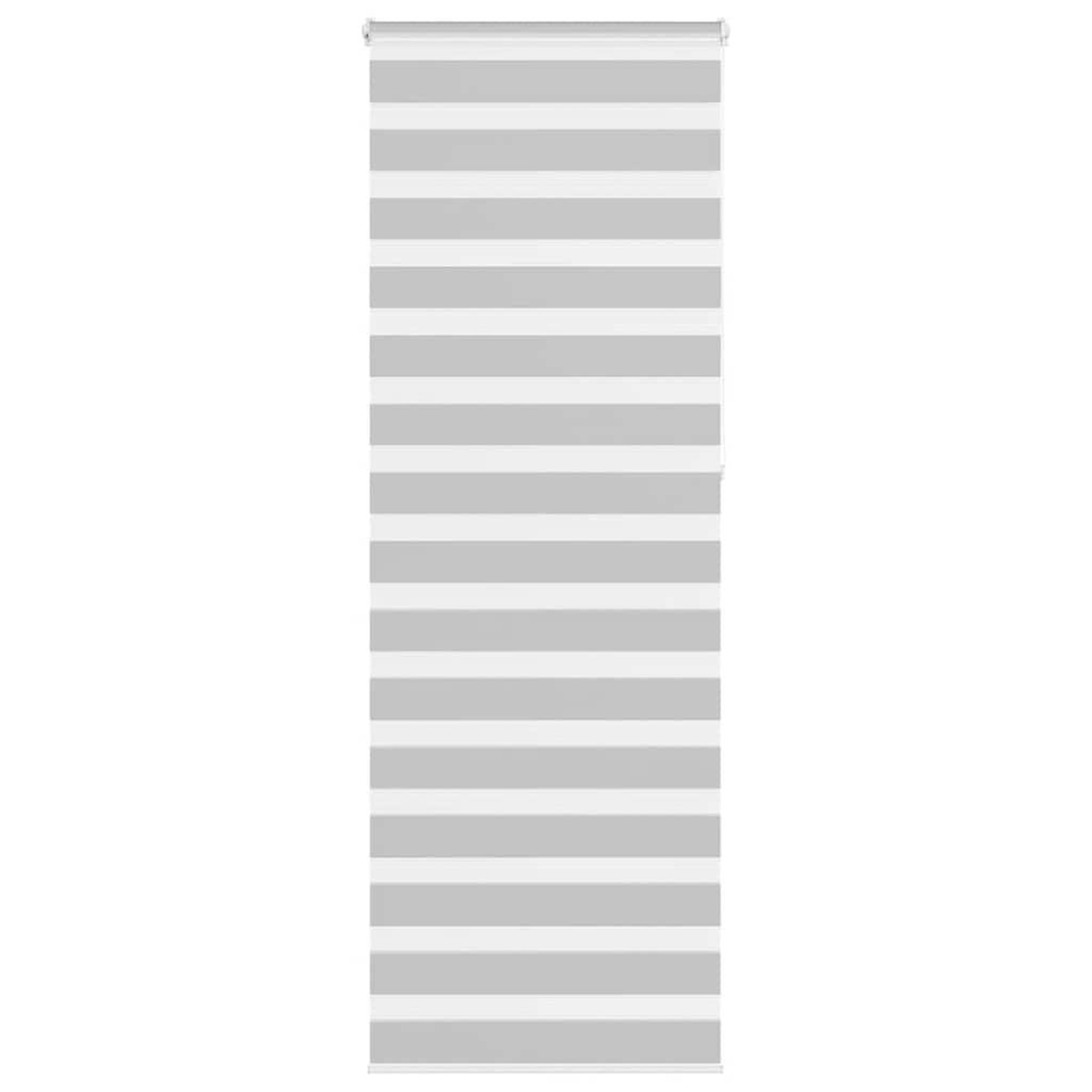 VIDAXL Store zebre gris clair largeur du tissu 85,9 cm polyester