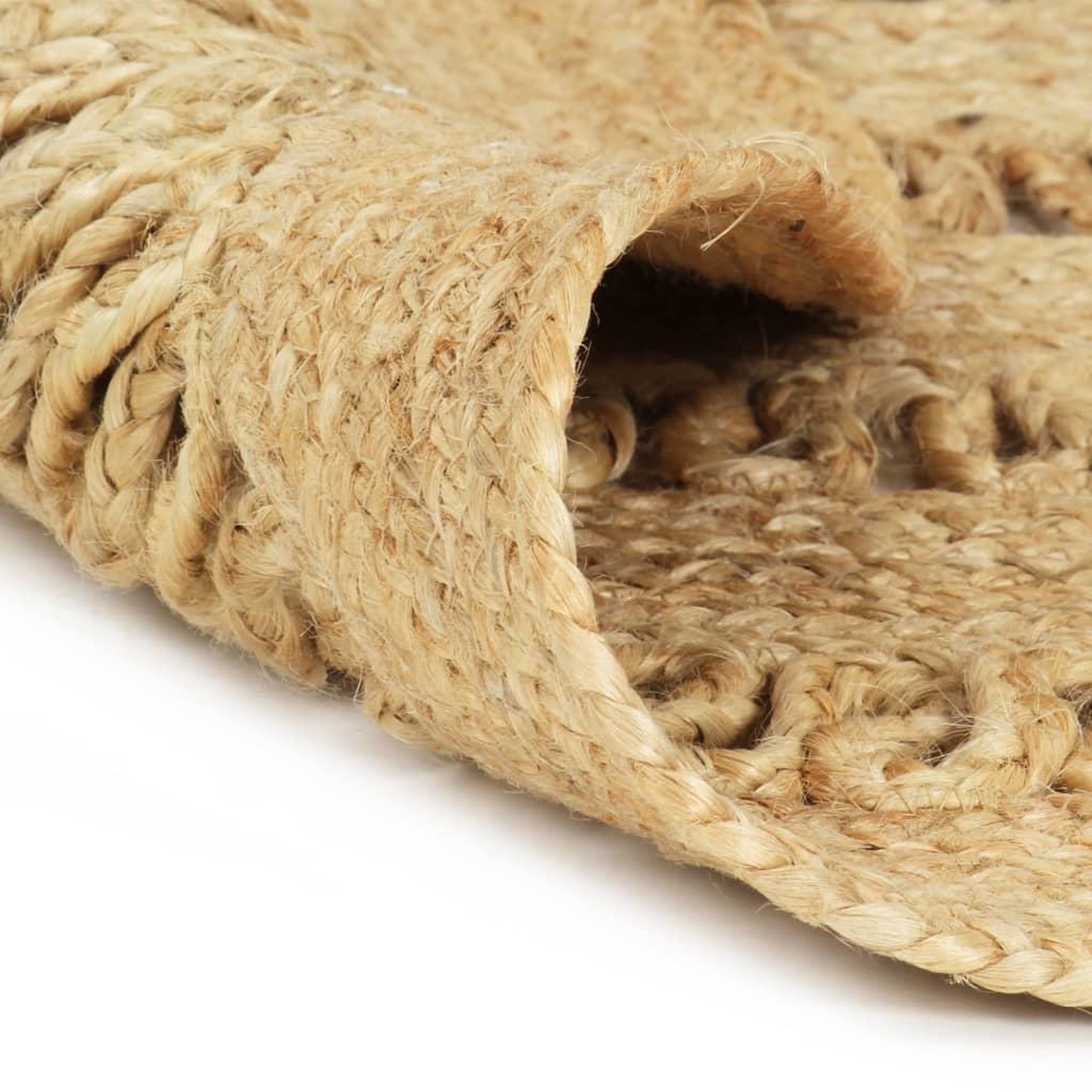 Voir la diapositive 2 : VIDAXL Tapis fait a la main Jute tressee 90 cm