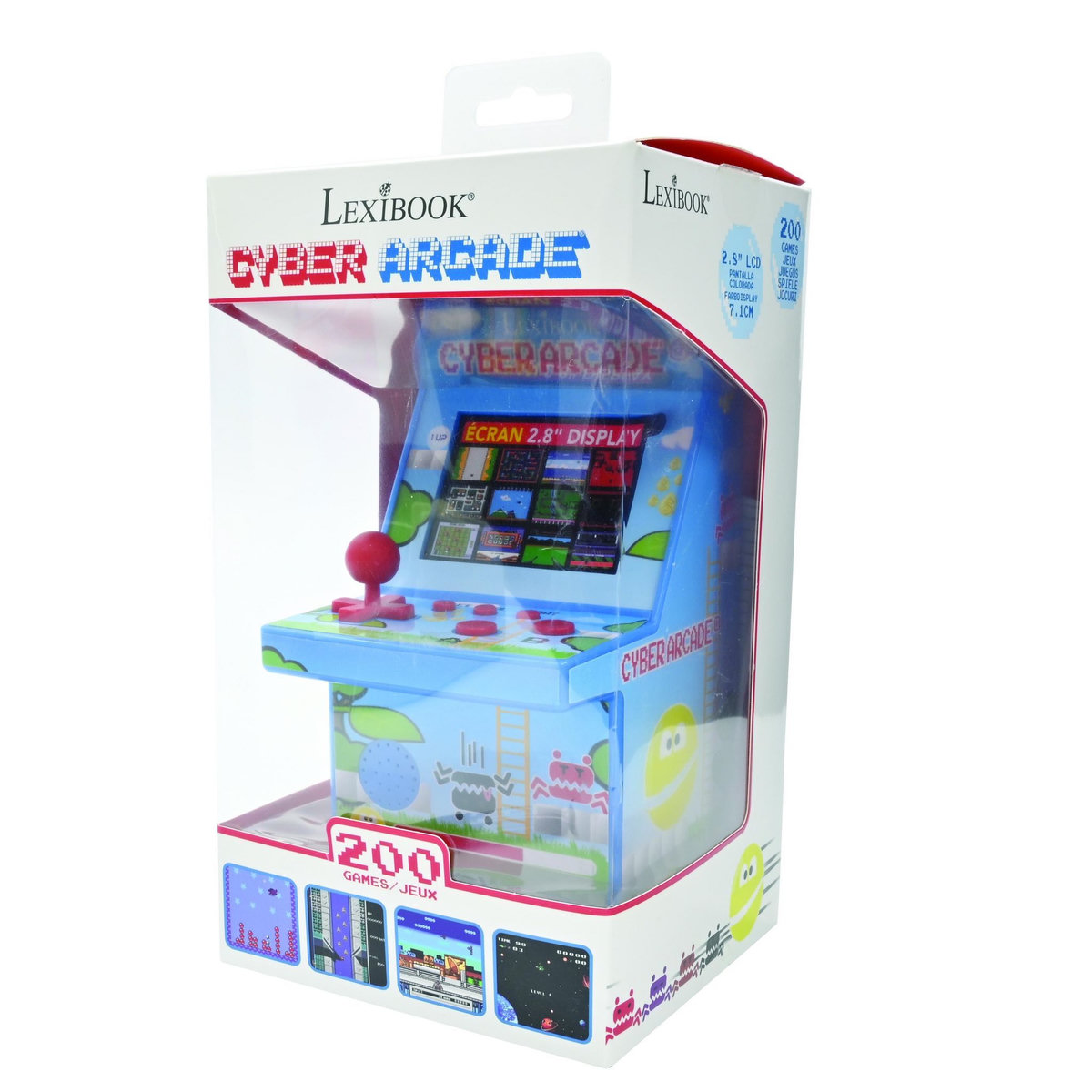 Lexibook Console portable Cyber Arcade - écran 2.8'' 200 jeux