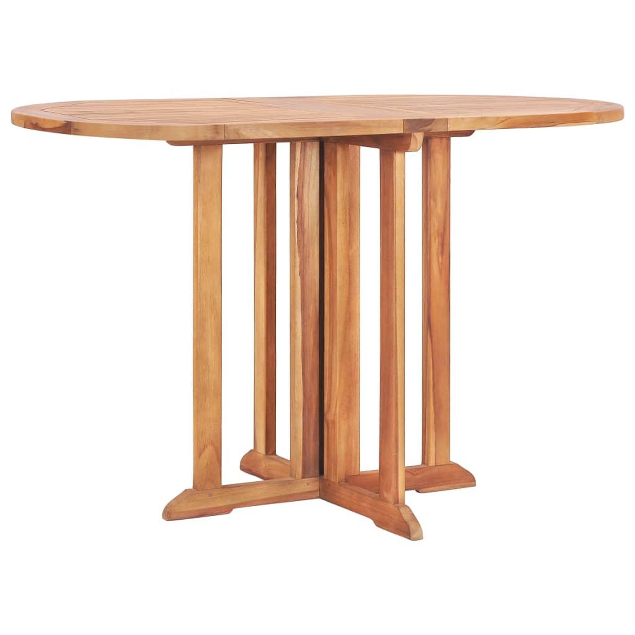Voir la diapositive 2 : VIDAXL Ensemble a manger d'exterieur pliable 5 pcs bois solide de teck