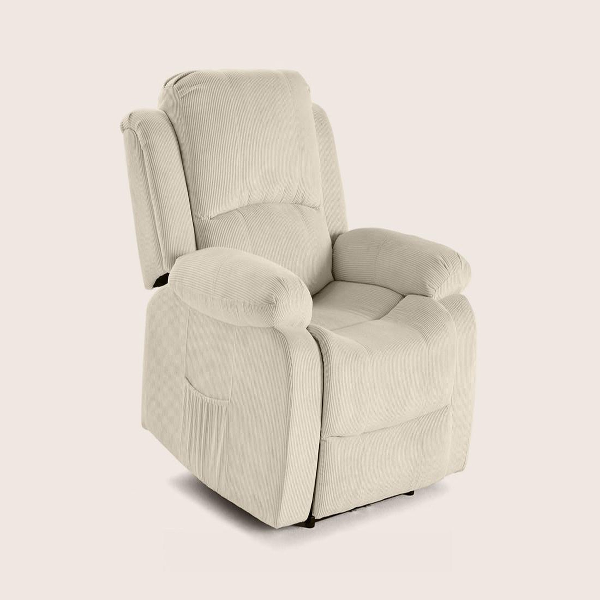 Voir la diapositive 4 : BEST MOBILIER Armand - fauteuil relax électrique en velours côtelé
