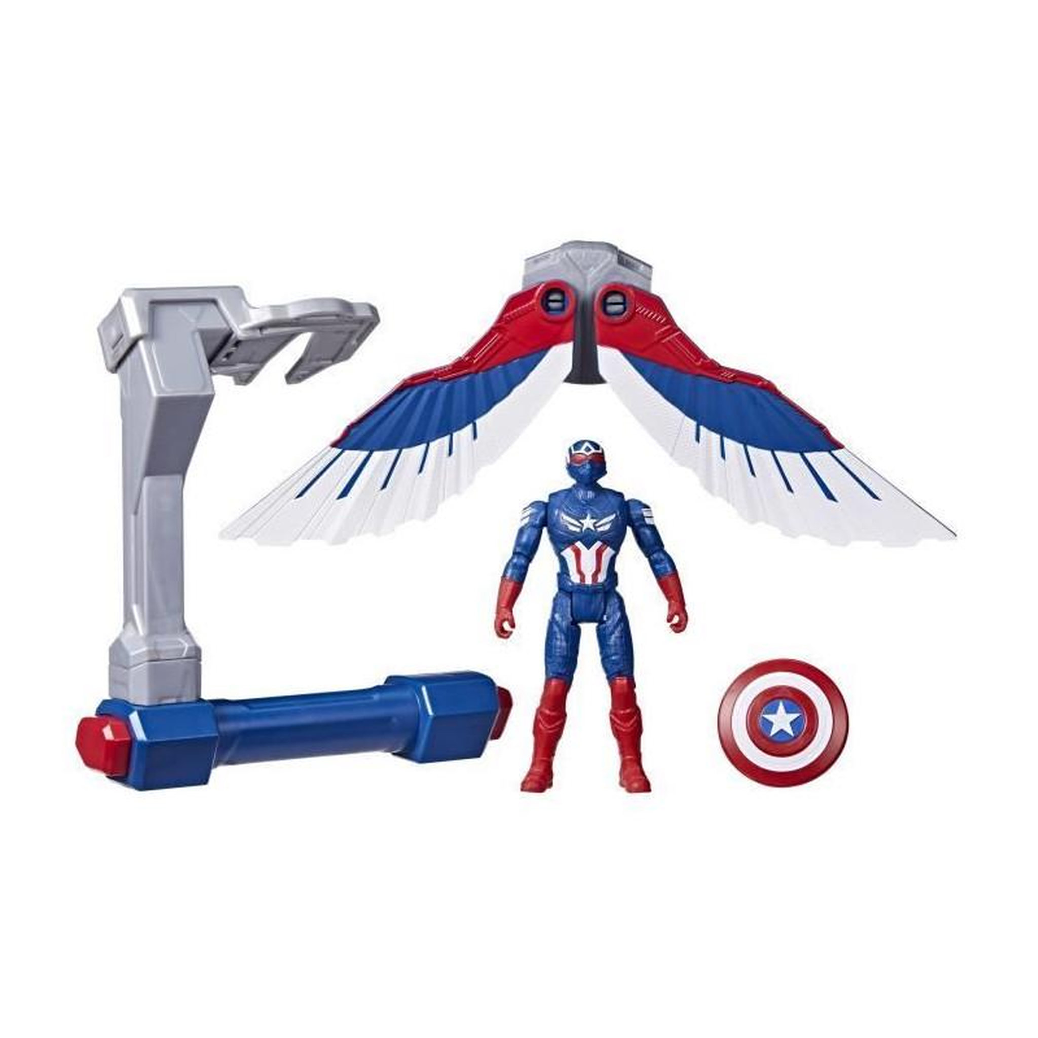 Voir la diapositive 3 : HASBRO Figurine Captain America Commandes de vol, Marvel Epic Hero Series Captain America: Brave New World, des 4 ans