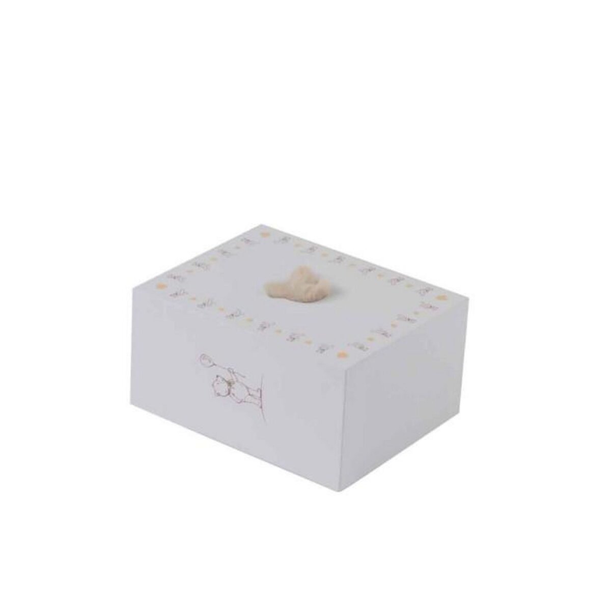 Paris Prix Tapis Déco Enfant  Tête d'Ours  60cm Beige