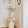 Voir la diapositive 2 : ATMOSPHERA Table d'Appoint Totem  Mudan  55cm Ivoire
