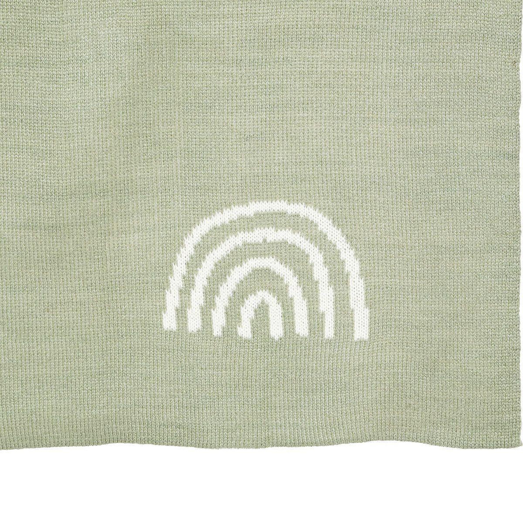 Voir la diapositive 2 : Atmosphera Kids Couverture pour bébé  trico  100x80cm vert