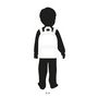Voir la diapositive 5 : Sac maternelle avec pochette avant motifs zébres