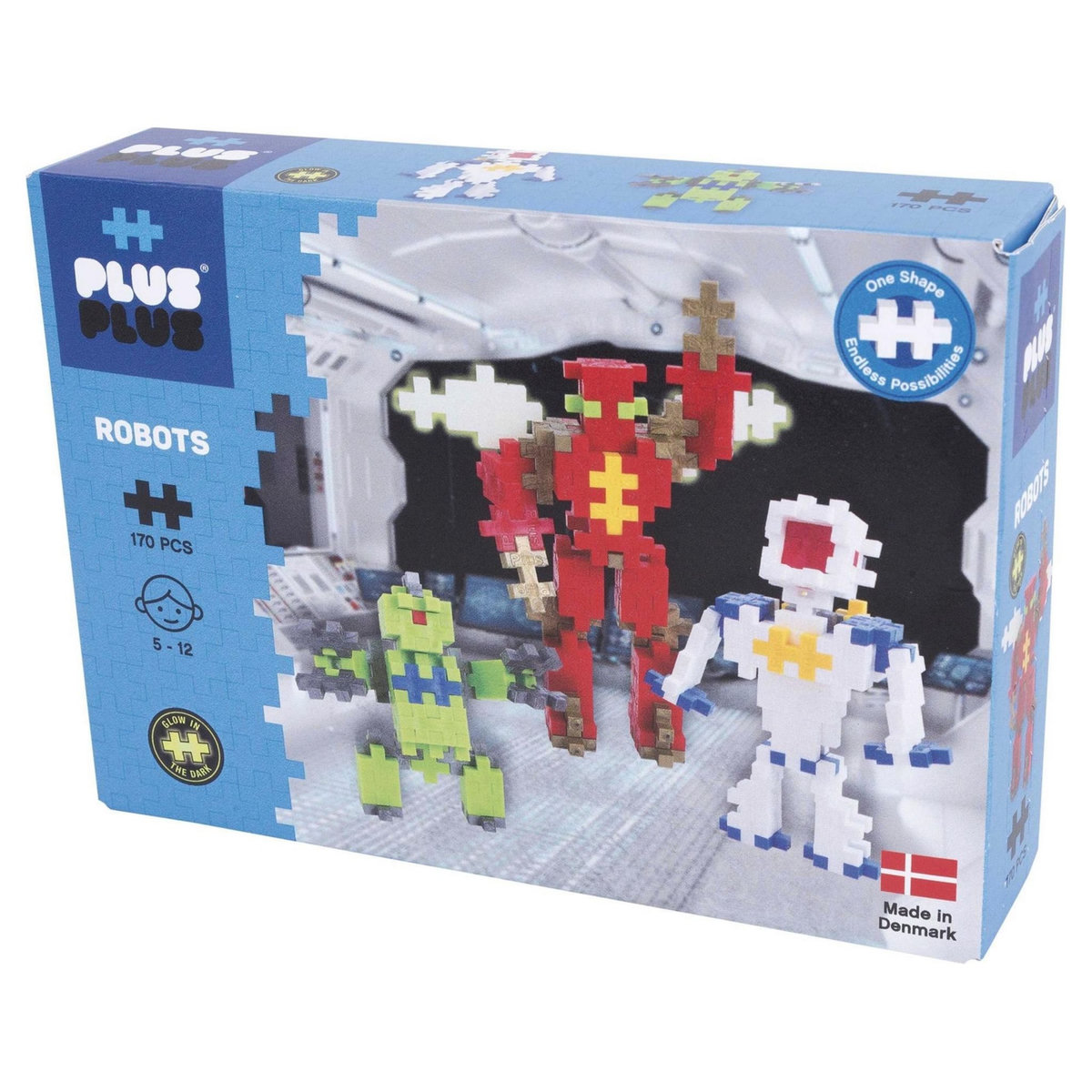PLUS PLUS Box robots 170 pièces