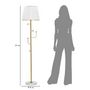 Voir la diapositive 6 : Paris Prix Lampadaire Design en Métal  Hanger  173cm Blanc & Or