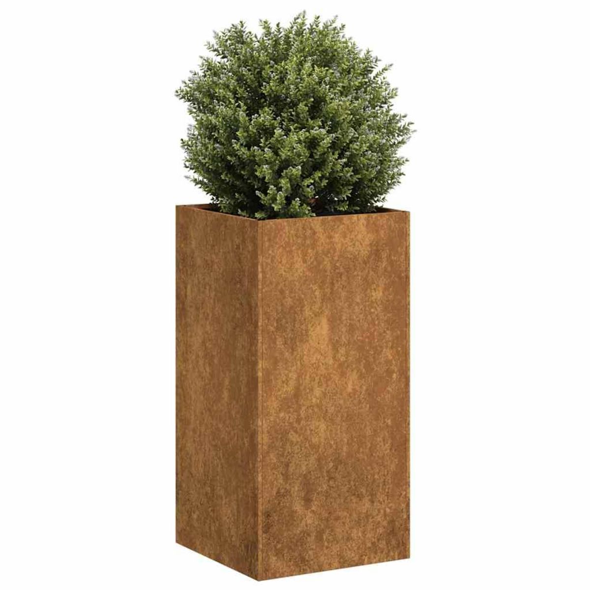 VIDAXL Jardiniere rouille 40x40x80 cm acier inoxydable