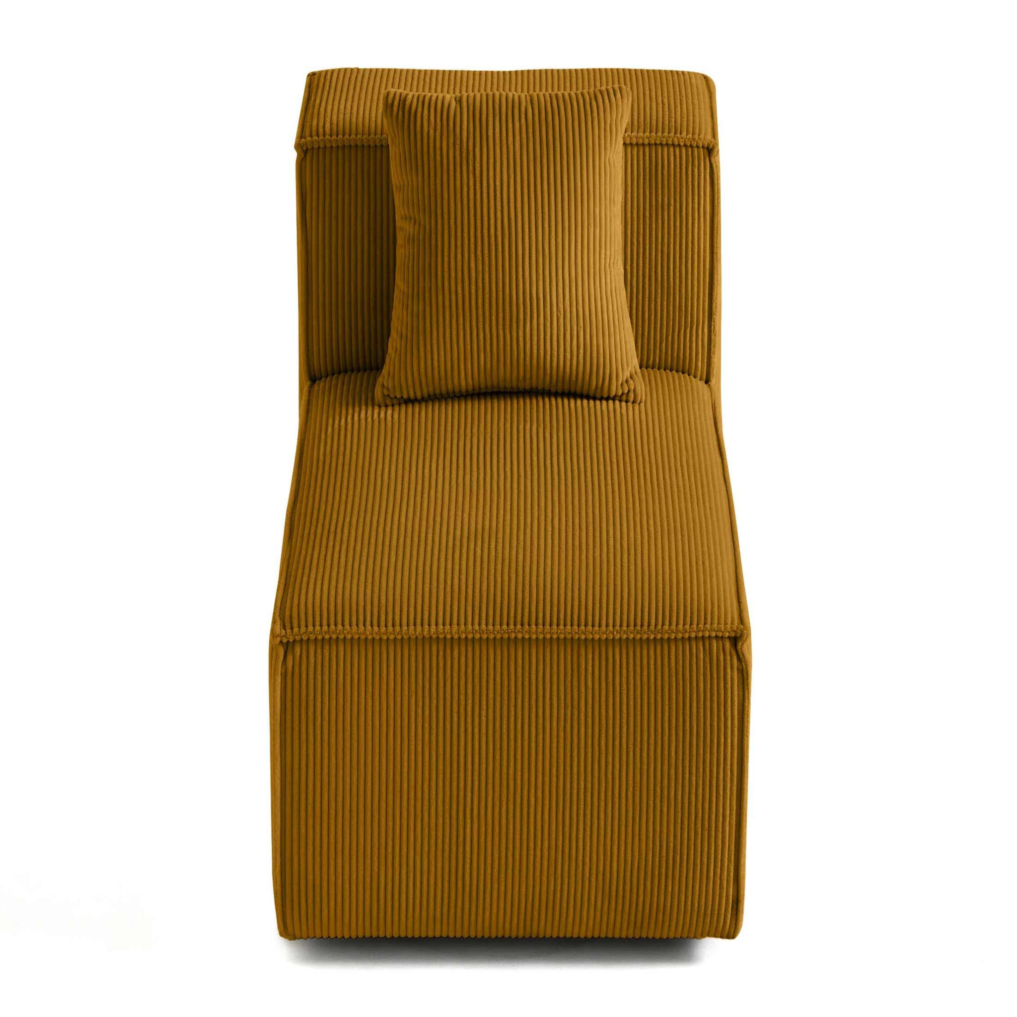 Voir la diapositive 6 : BEST MOBILIER Arty - module d'assise - en velours côtelé