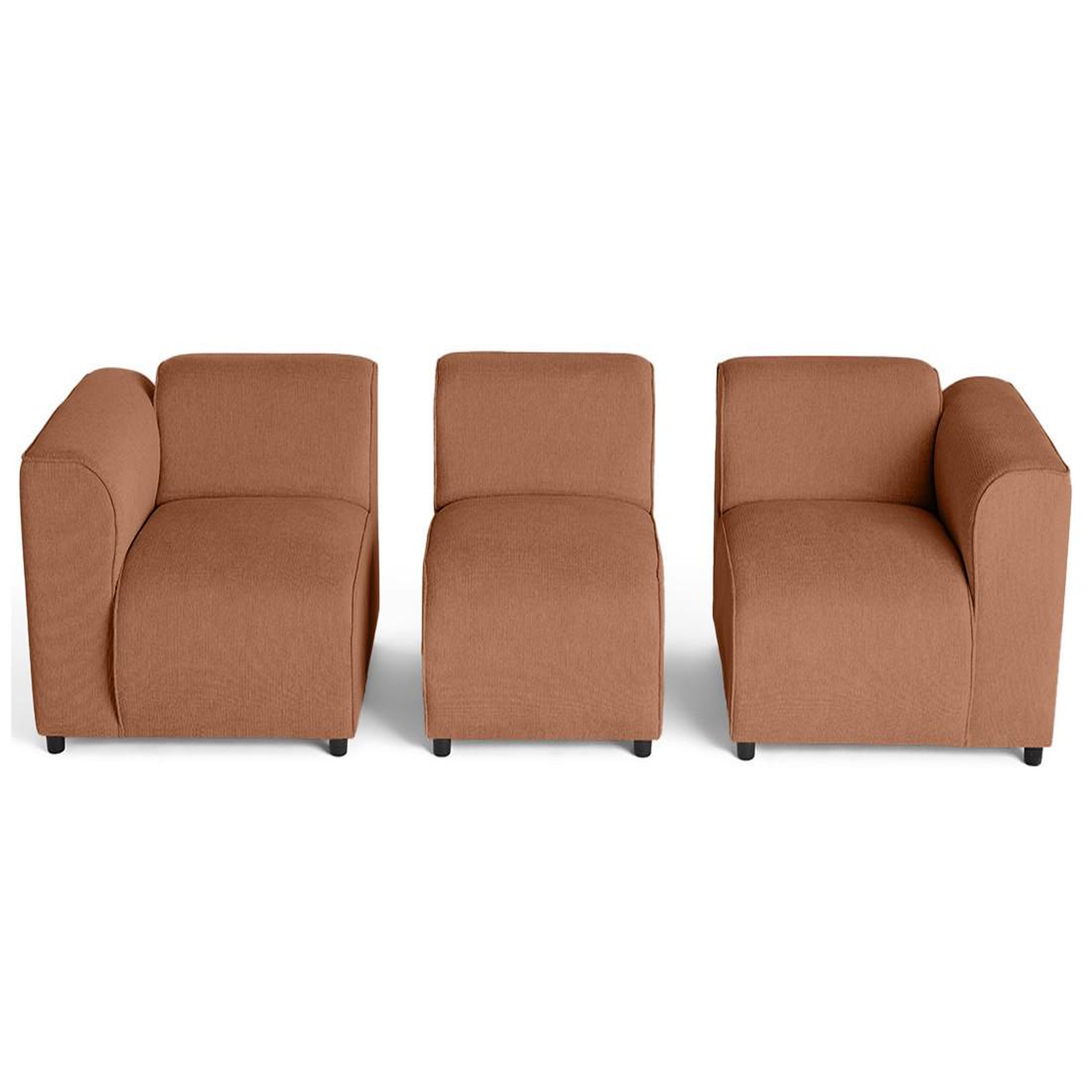 Voir la diapositive 3 : LISA DESIGN Suaro - canapé modulable 3 places en tissu texturé