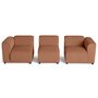 Voir la diapositive 3 : LISA DESIGN Suaro - canapé modulable 3 places en tissu texturé