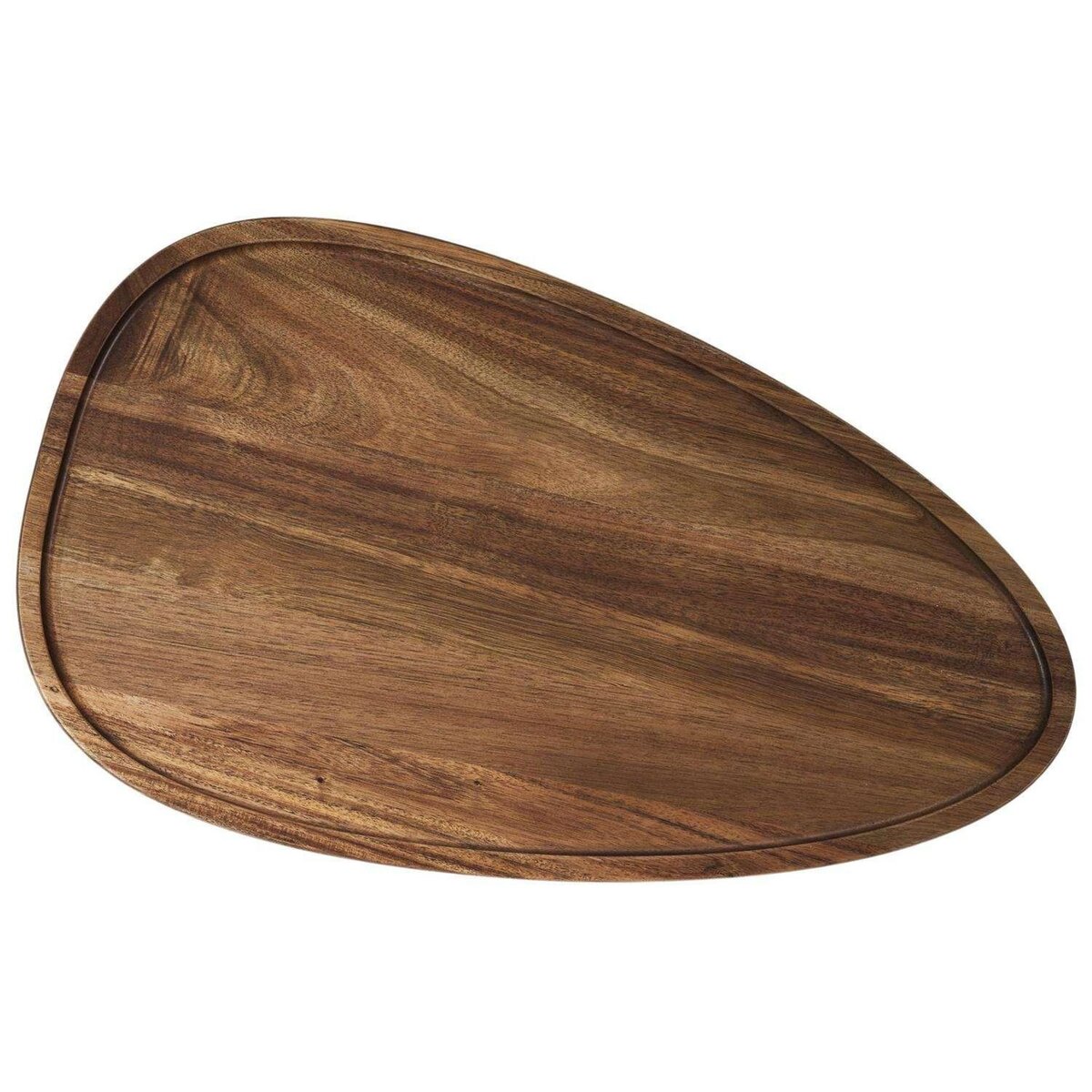 The Home Deco Factory Lot de 2 tables gigognes en acacia VISBY - Marron et noir