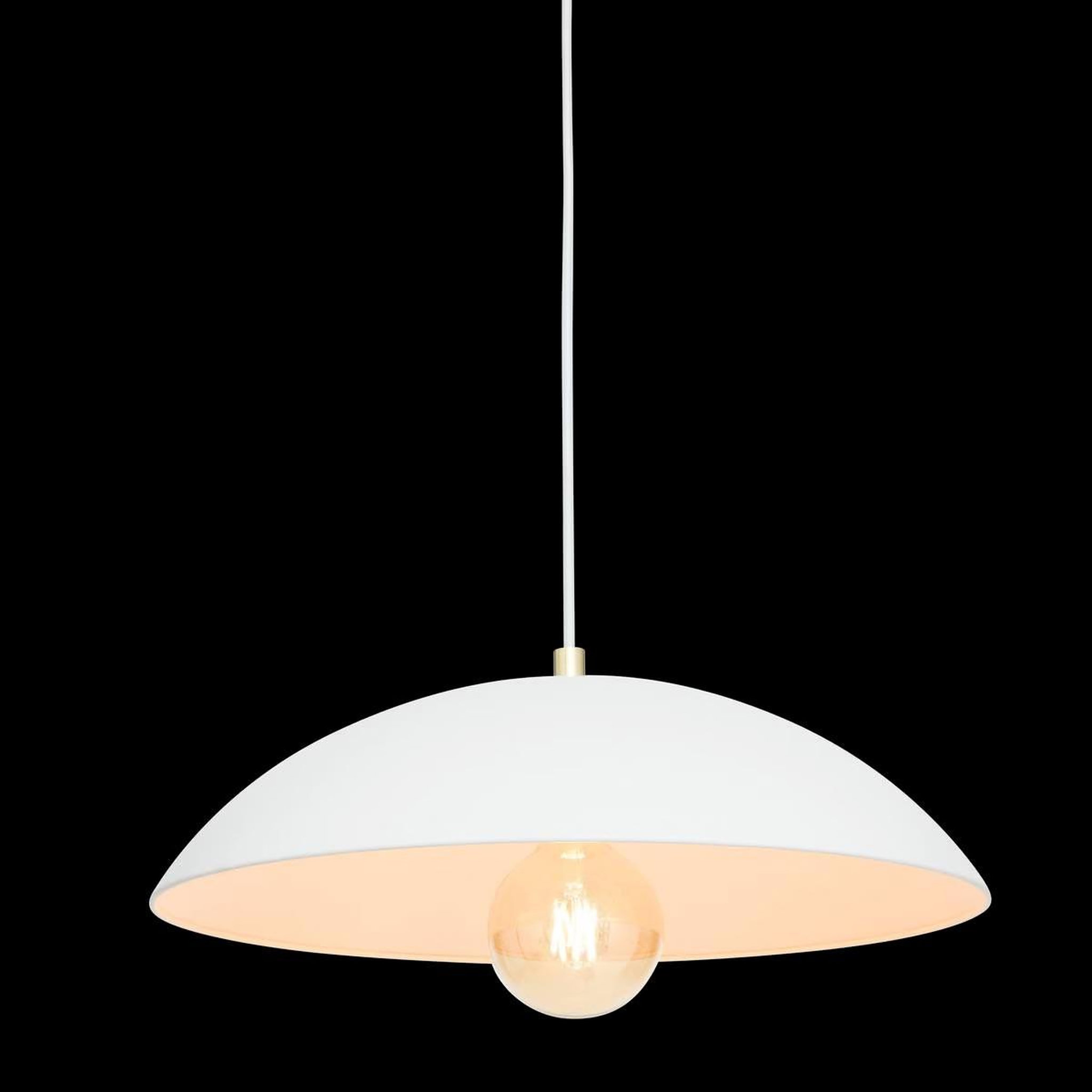 Voir la diapositive 2 : ATMOSPHERA Lampe Suspension Design en Métal  Delcia  45cm Blanc