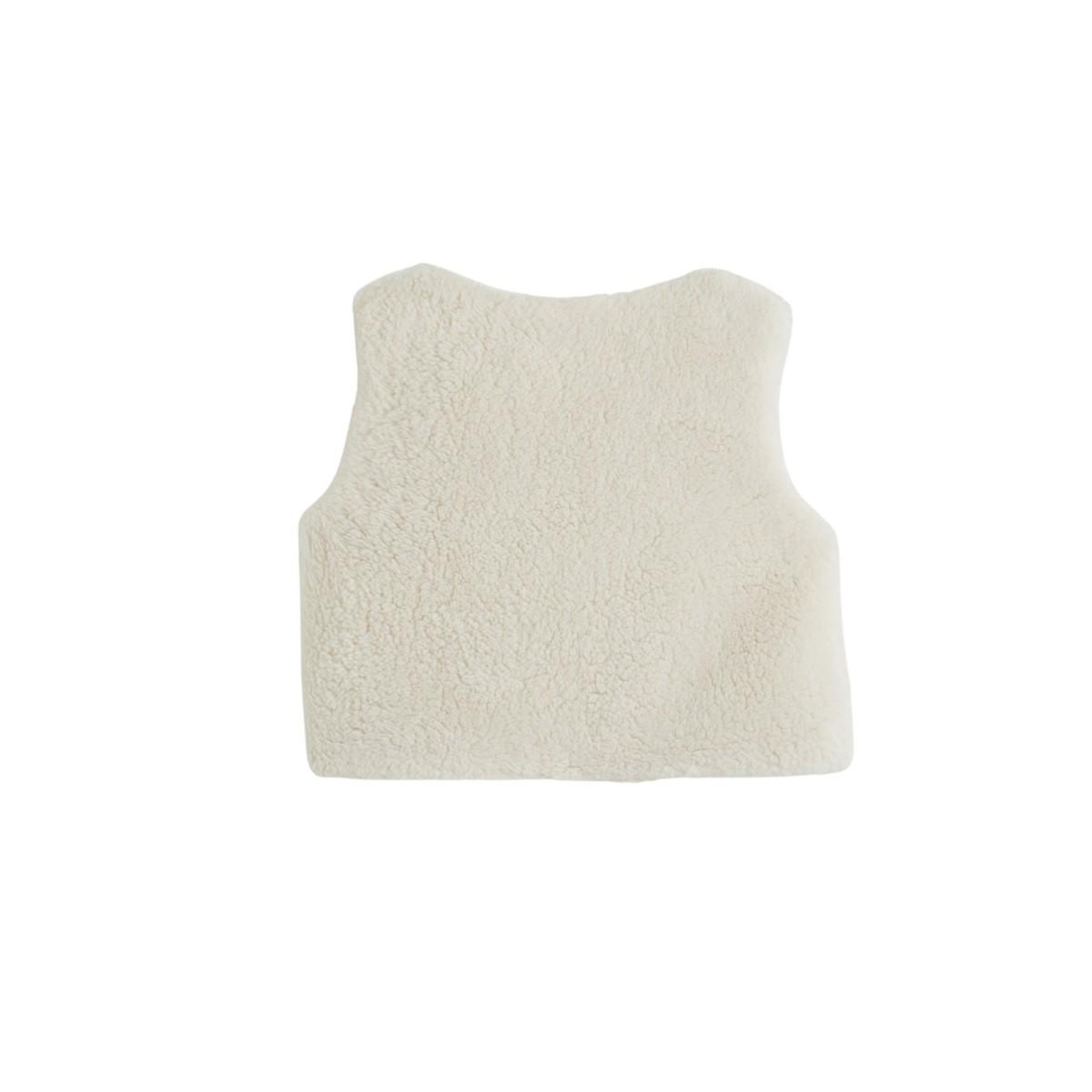 Voir la diapositive 2 : PETIT BEGUIN Veste sans manches bébé réversible en sherpa Ollie
