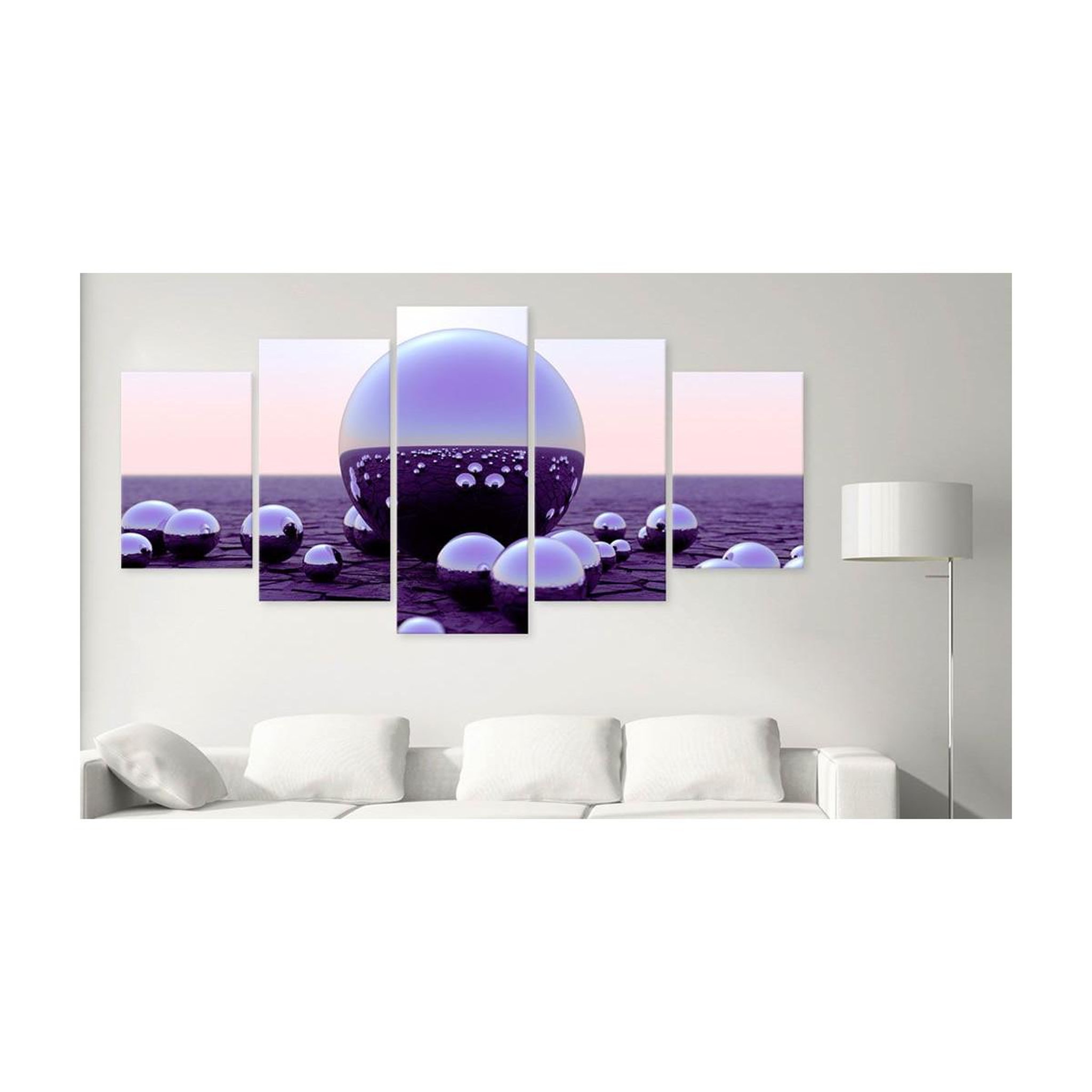 Voir la diapositive 2 : Paris Prix Tableau imprimé  purple balls