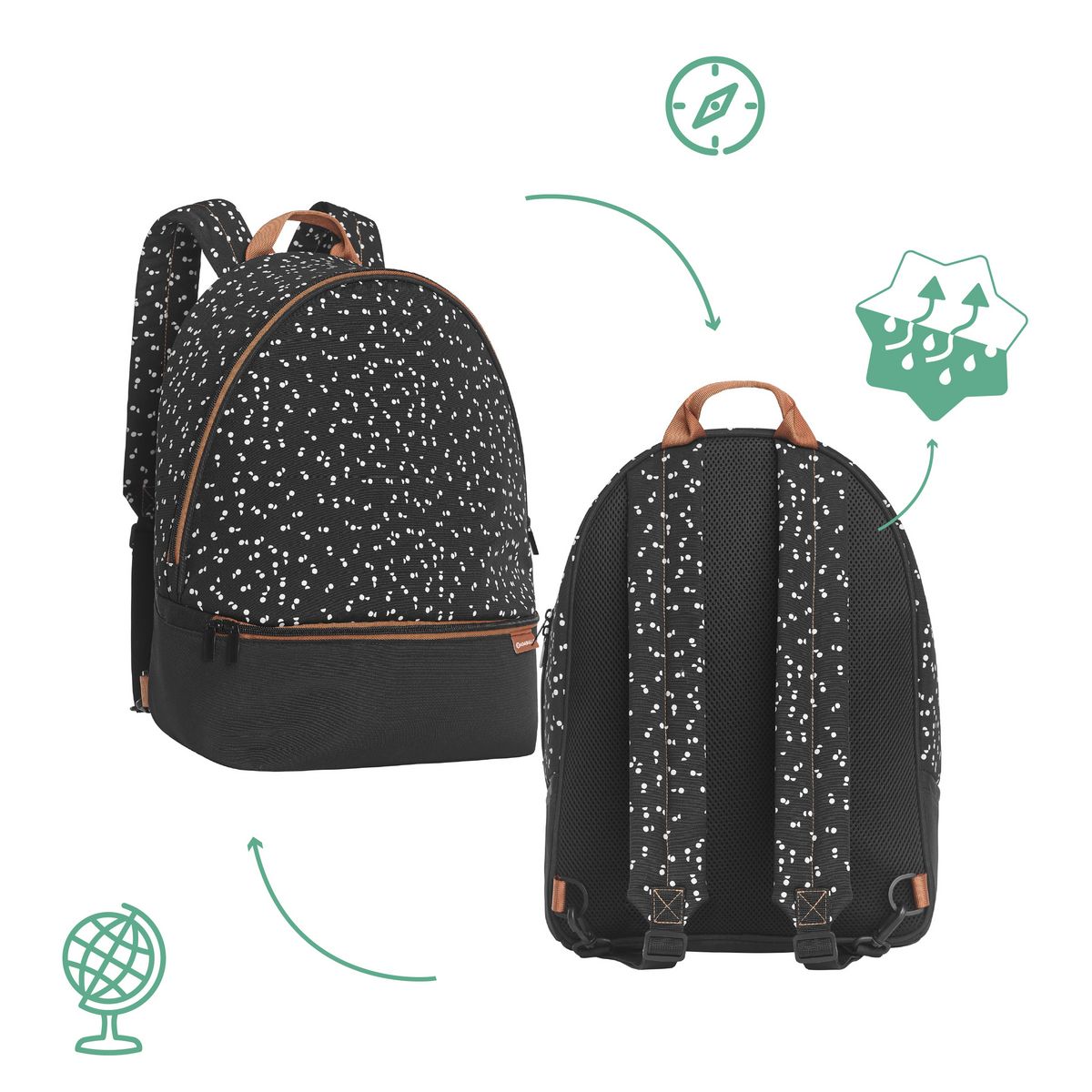 BADABULLE Sac à dos à langer Casual & GO 