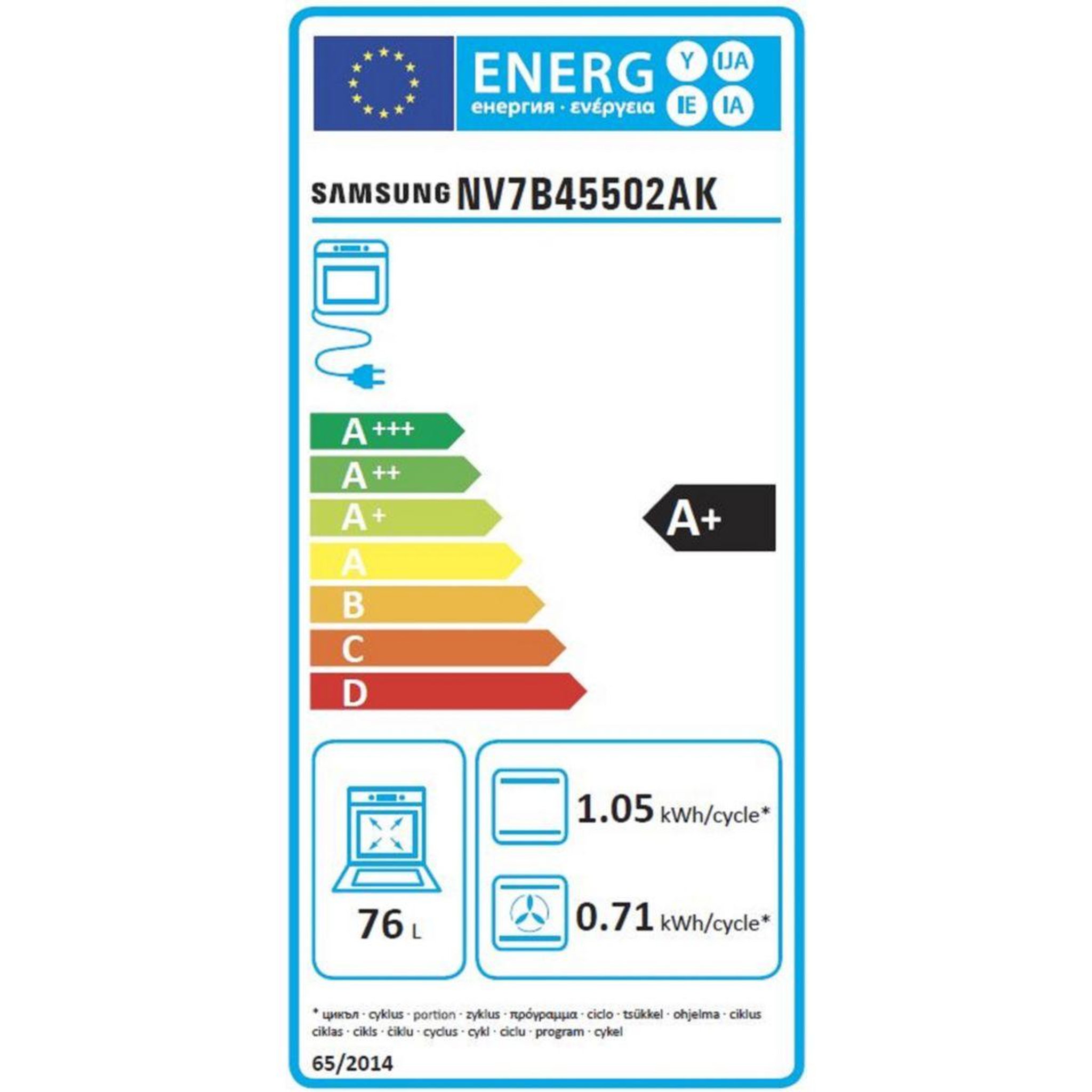 Voir la diapositive 6 : Samsung Four encastrable nv7b45502ak dualcookflex