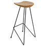 Voir la diapositive 5 : VIDAXL Tabourets de bar lot de 2 bois de teck massif