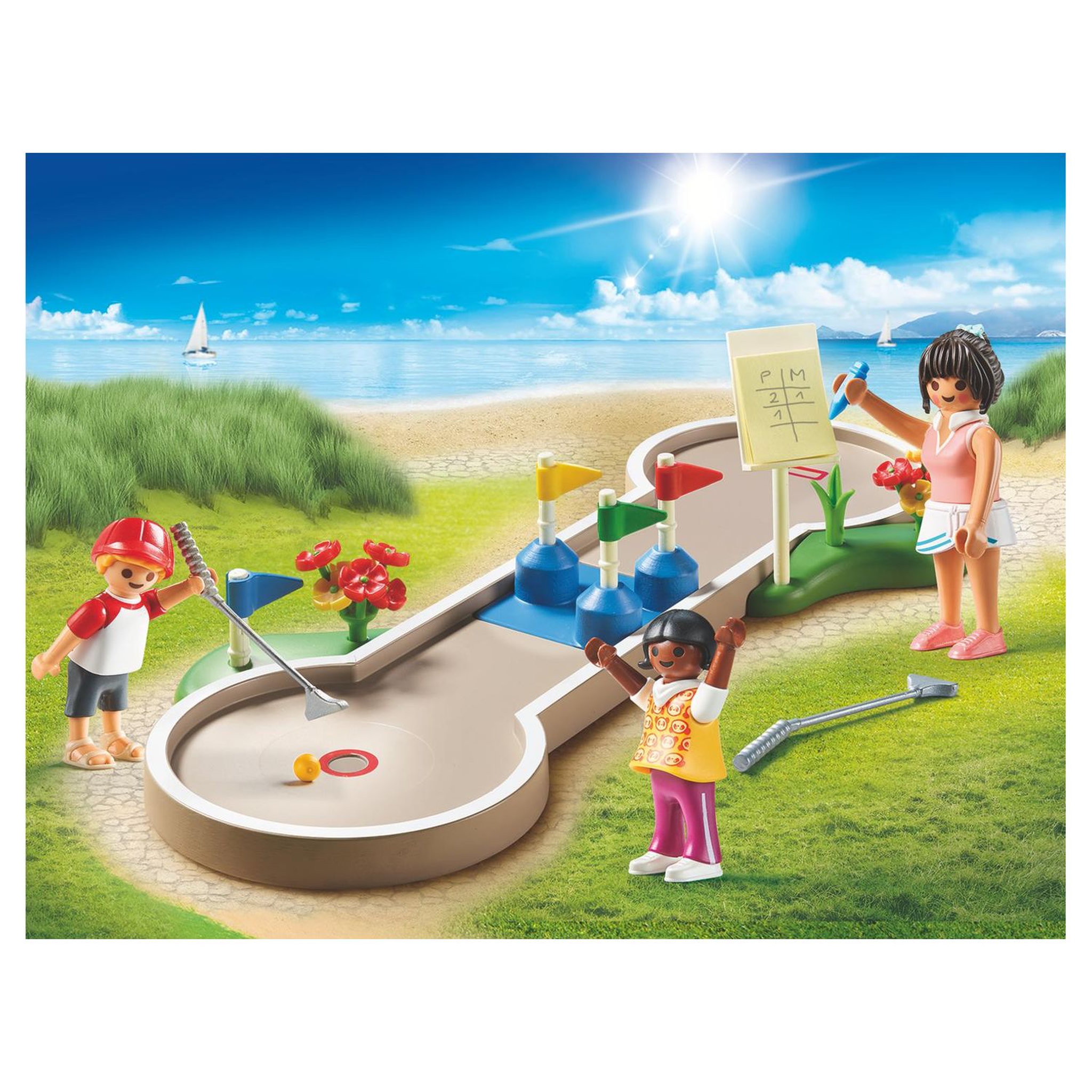 Voir la diapositive 5 : PLAYMOBIL  70092 - Family Fun - Mini-golf