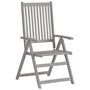 Voir la diapositive 3 : VIDAXL Chaises inclinables de jardin lot de 2 et coussins Bois acacia