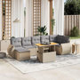 Voir la diapositive 1 : VIDAXL Salon de jardin avec coussins 8 pcs beige resine tressee