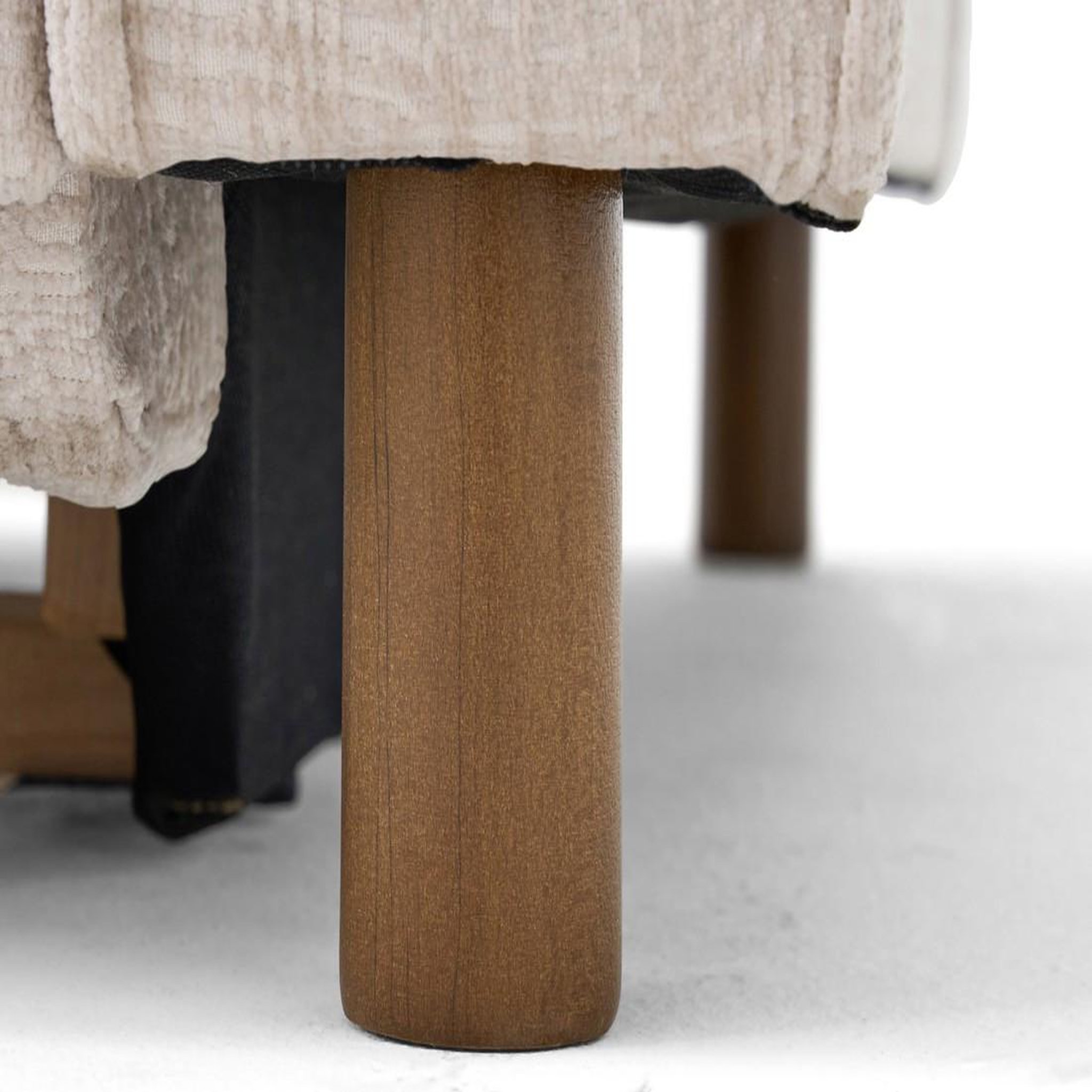 Voir la diapositive 3 : LISA DESIGN Jake - canapé d'angle gauche 5 places convertible en tissu velours relief