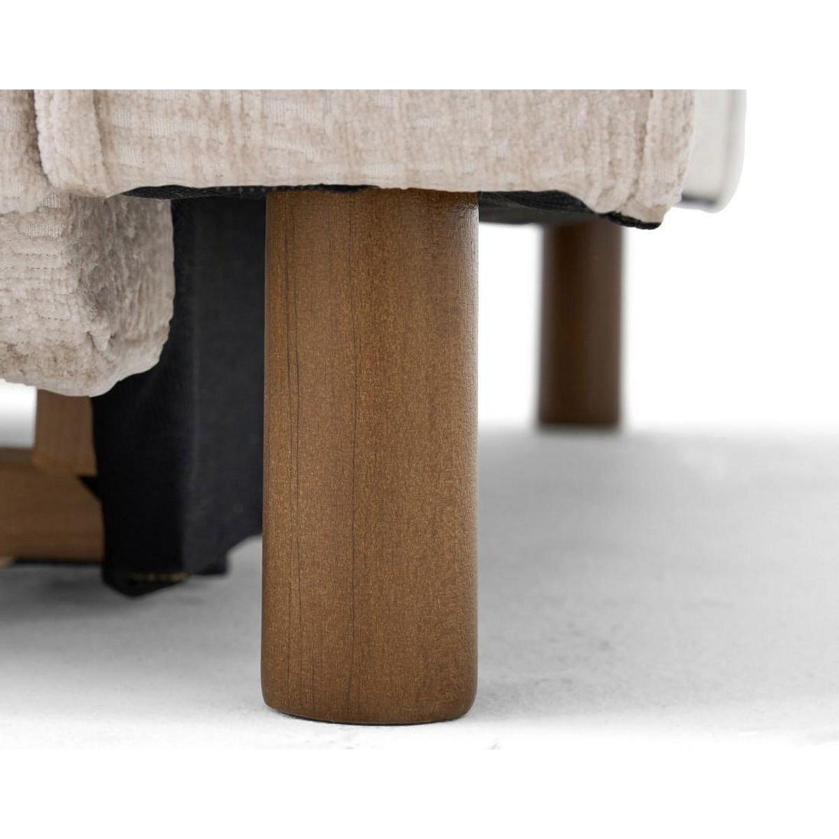 LISA DESIGN Jake - canapé d'angle gauche 5 places convertible en tissu velours relief