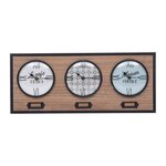 ATMOSPHERA Horloge Murale 3 Cadrans  Natalino  48cm Multicolore