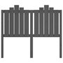 Voir la diapositive 4 : VIDAXL Tete de lit Gris 126x4x110 cm Bois massif de pin